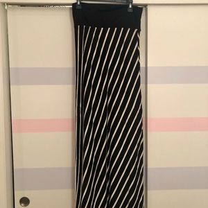 Black & White Maxi Skirt